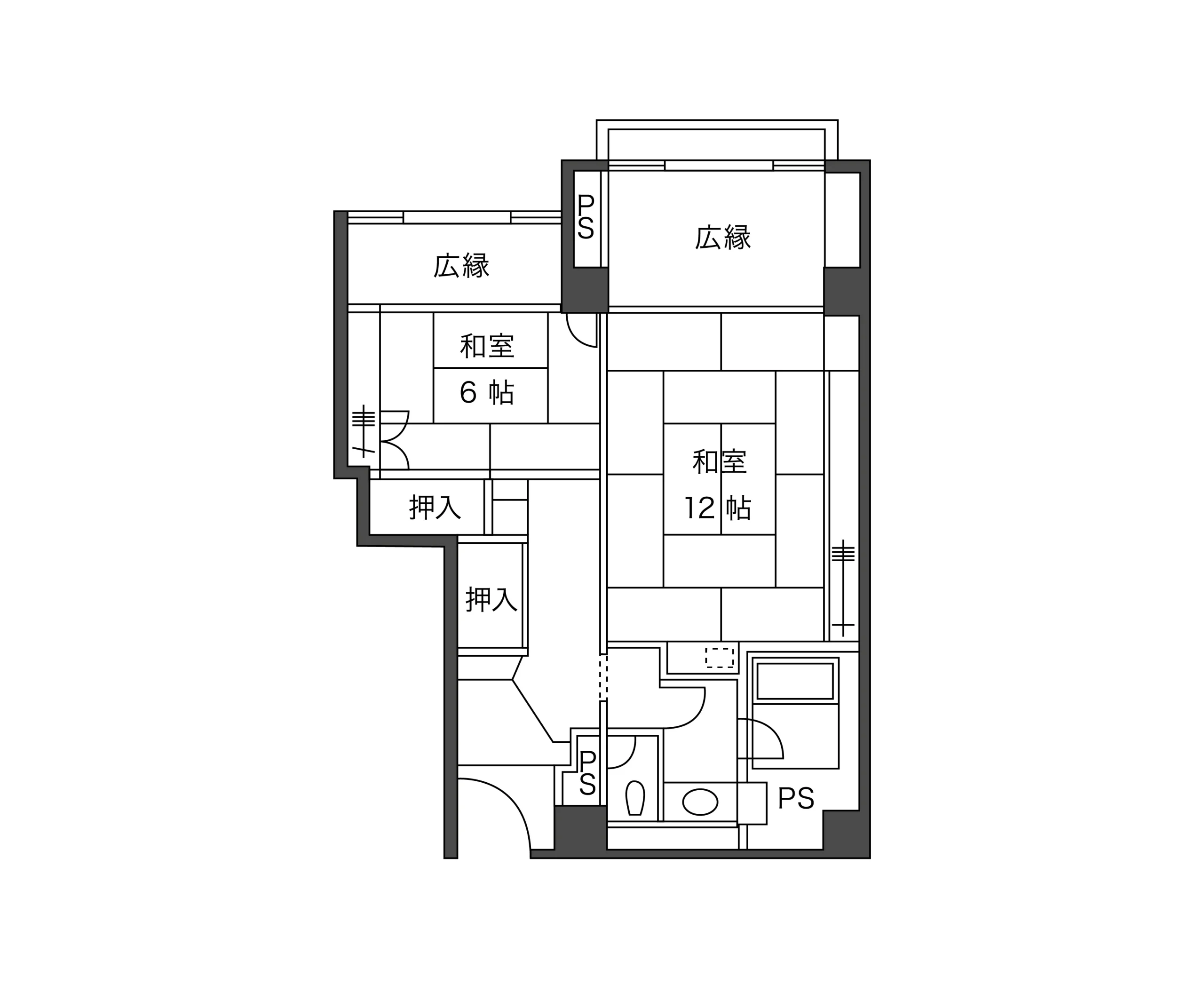 ジュニアスイート間取り
